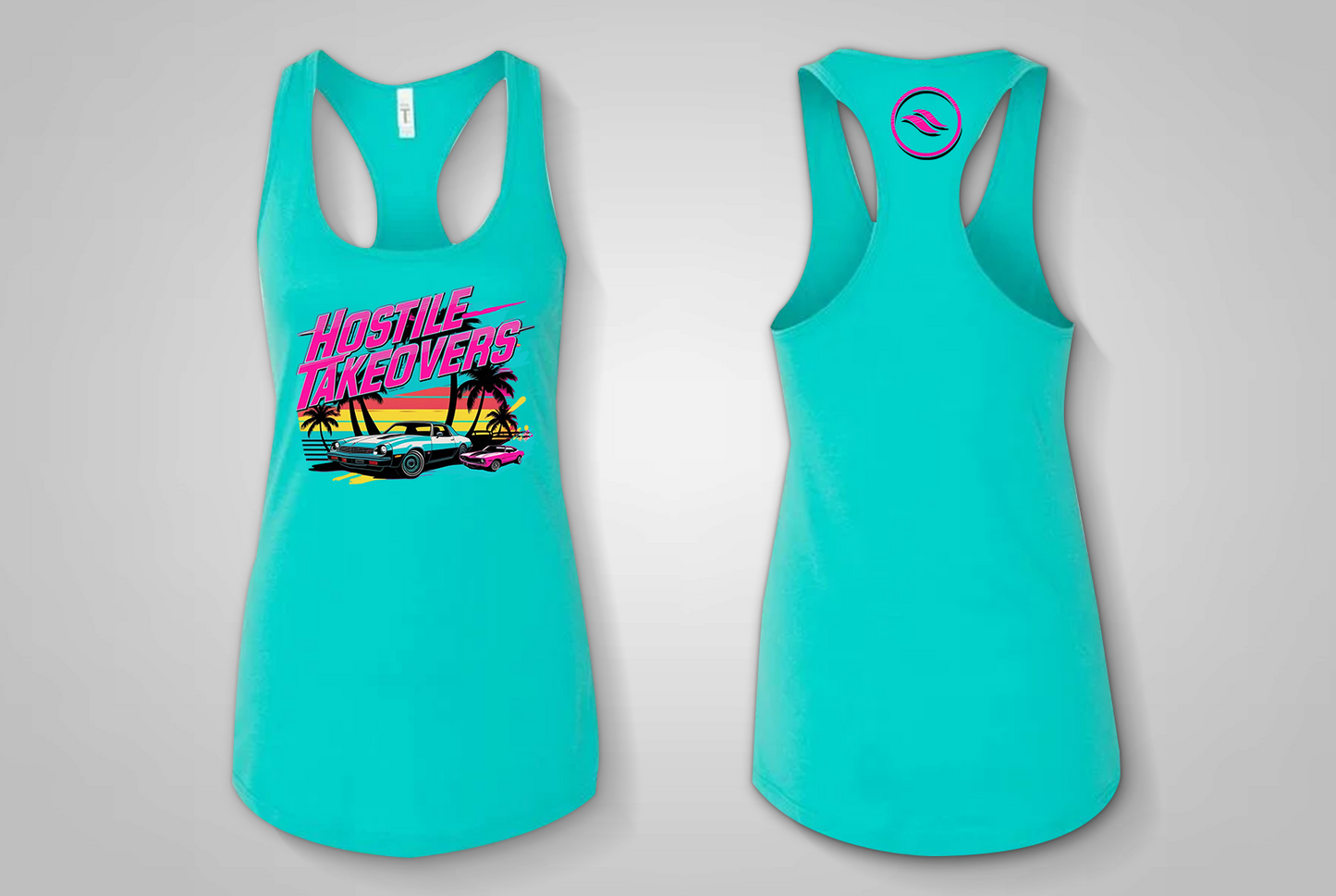 Hostile Takeover-Women's Racerback Tank